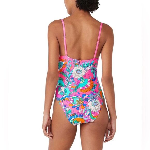 Kate Spade Cinch Front Underwire One Piece Swimsuit - Picture 3 of 12